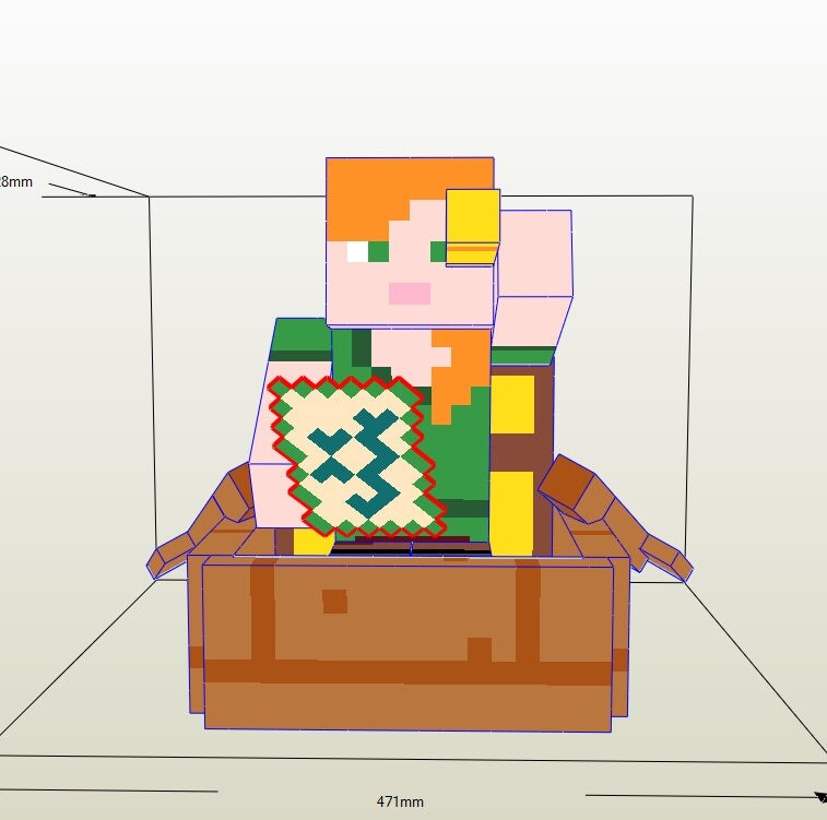 마인크래프트 항해하는 알렉스 종이모형 minecraft papercraft_1.jpg