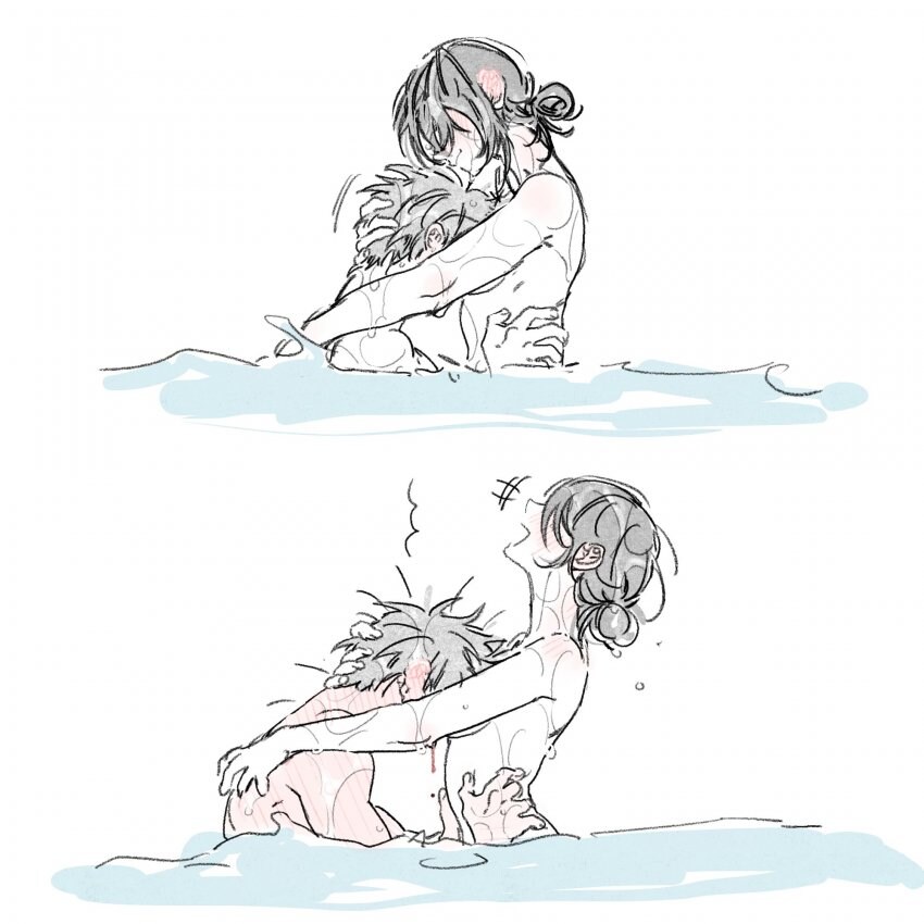 체인소맨) 수영하는 덴지레제_1.jpg
