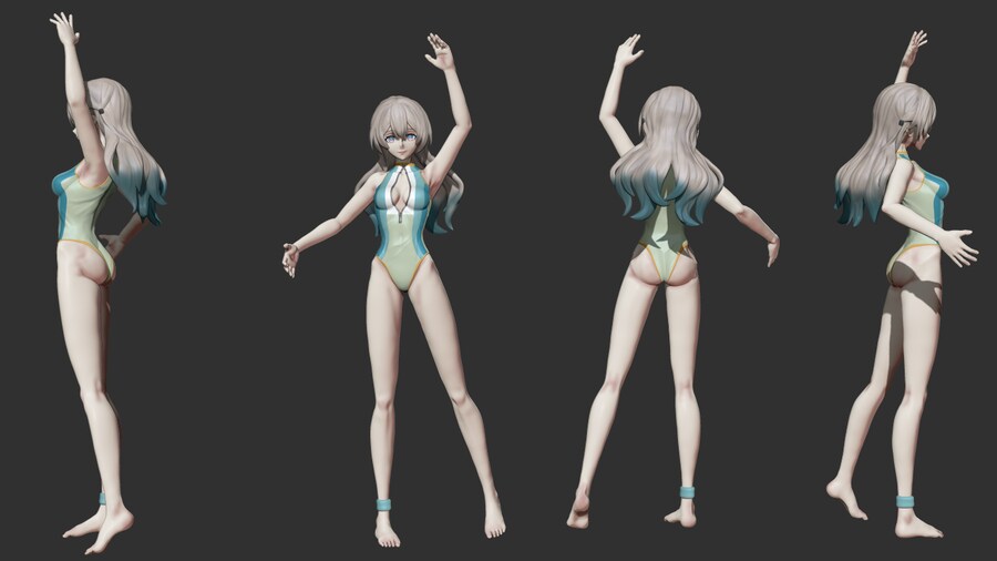[붕괴: 스타레일] 반디 ver.swimsuit / 피규어 3D 모델링_3.png