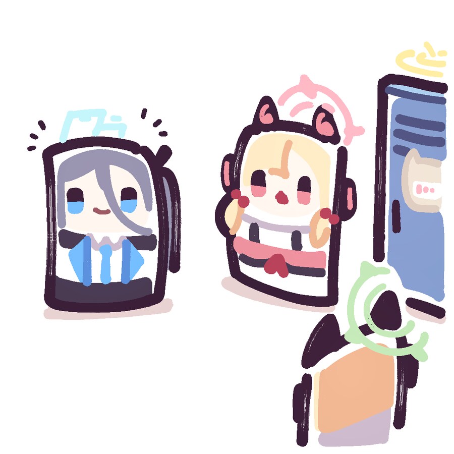 블루아카) 삐삐쀼쀼 - 네모네모 게임개발부와 케이.jpg_1.png