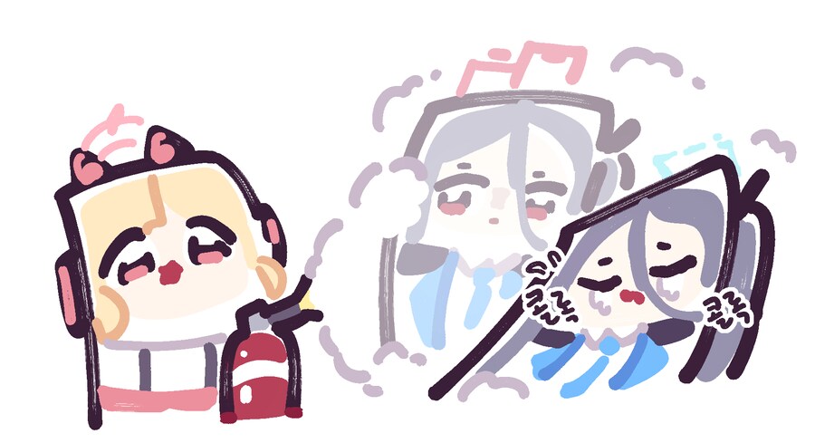 블루아카) 삐삐쀼쀼 - 네모네모 게임개발부와 케이.jpg_5.png