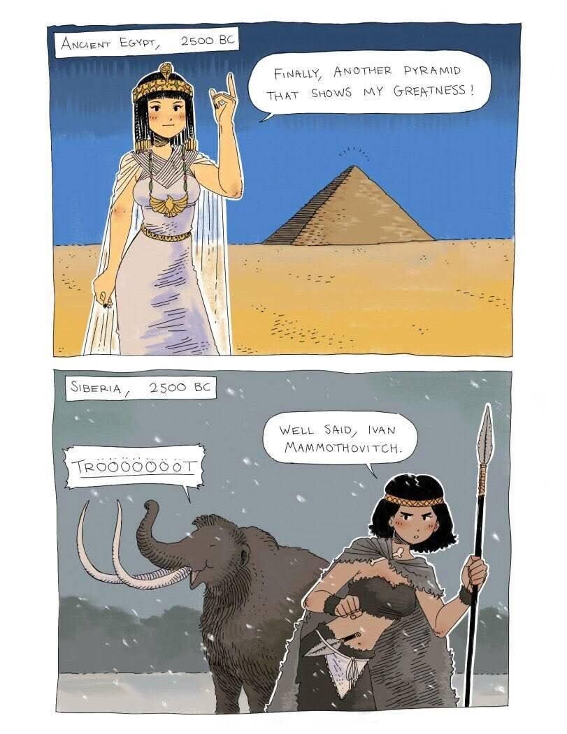서양 커뮤니티에 올라온 이집트와 맘모스 밈.JPG_2.jpg