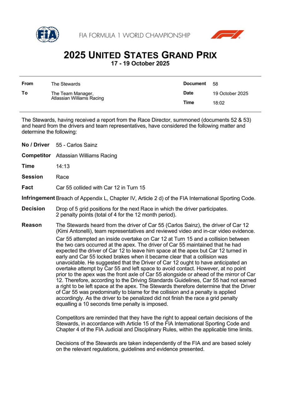 F1) 사인츠 5그리드 페널티_1.jpg