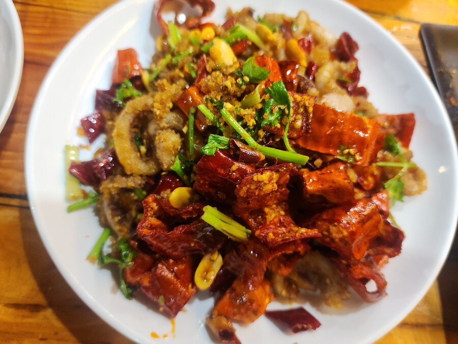 칭다오에서 먹은 바지락볶음, 오징어볶음, 양꼬치_6.jpg