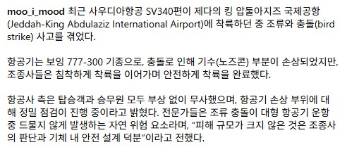 약혐] 이륙 중 새떼와 충돌한 사우디 여객기..._7.png