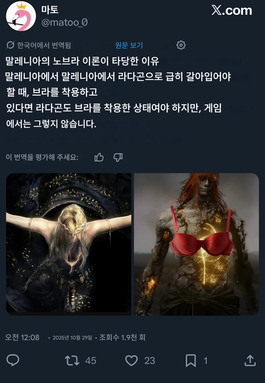 트위터 덕분에 한국인들의 정신상태를 알게 되었다는 엘든링 유저_2.png