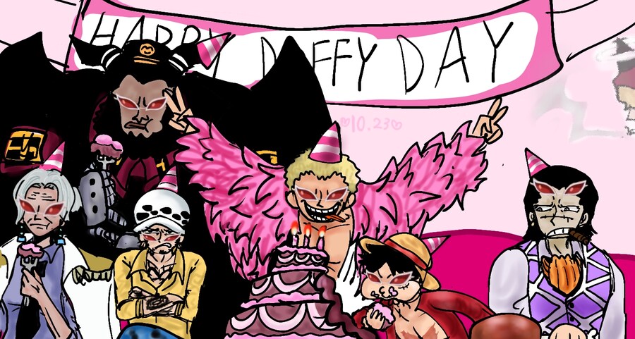 모두를 세뇌시키고 도플라밍고 애니로 재등장 기념 축하 PARTY!_1.jpg