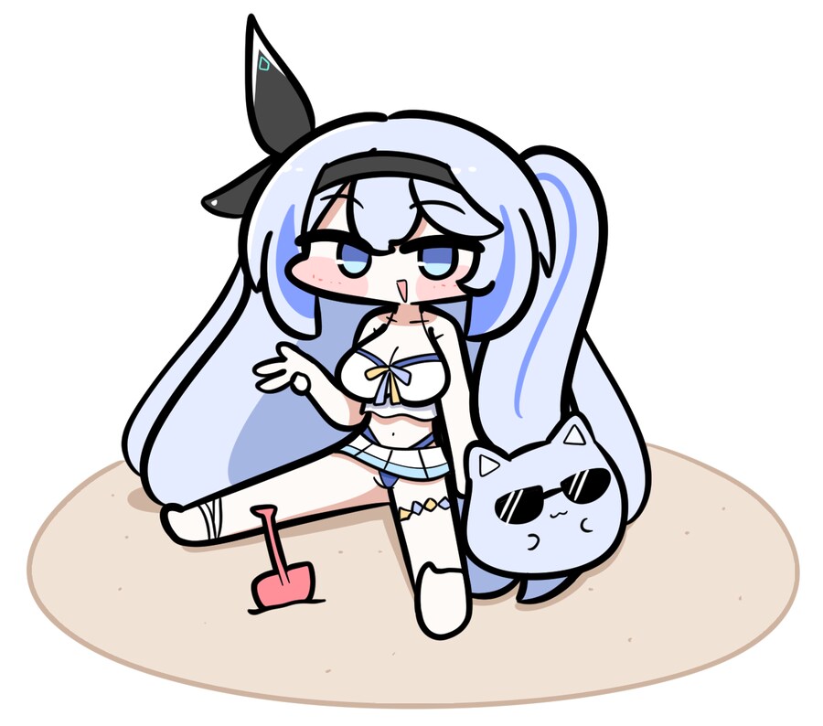 버튜버) 미루 이모가 스텔라소라 수영복 입은 짤!_1.png