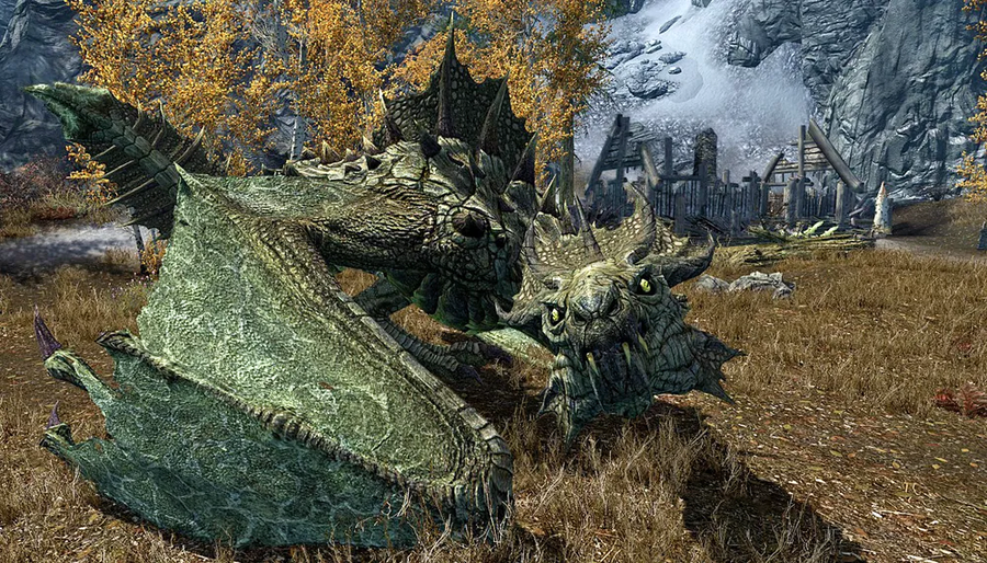 엘더스크롤)스카이림과 온라인에서의 드래곤 차이.jpg_2.webp