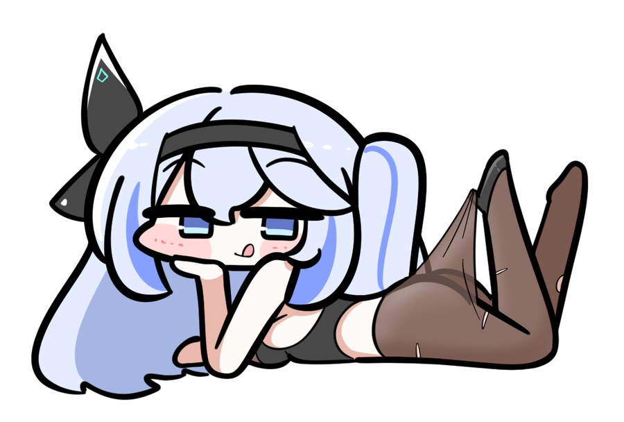 버튜버) 미루 이모가 하이힐로 스타킹 찍는 짤!_1.png