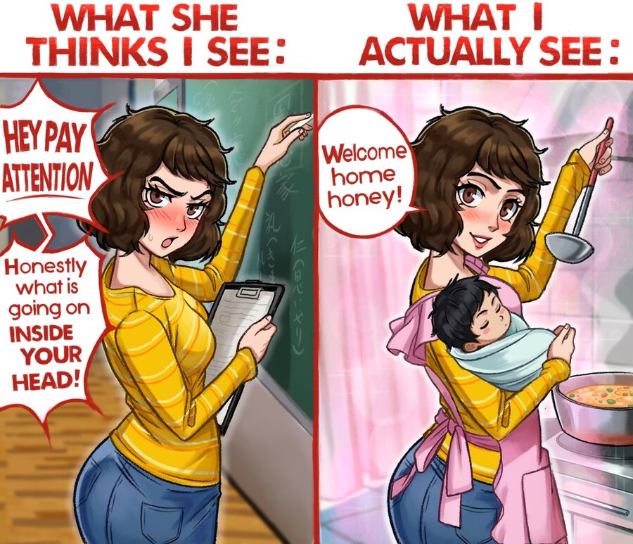 여교사와 남고생의 훈훈한 순애._1.jpg