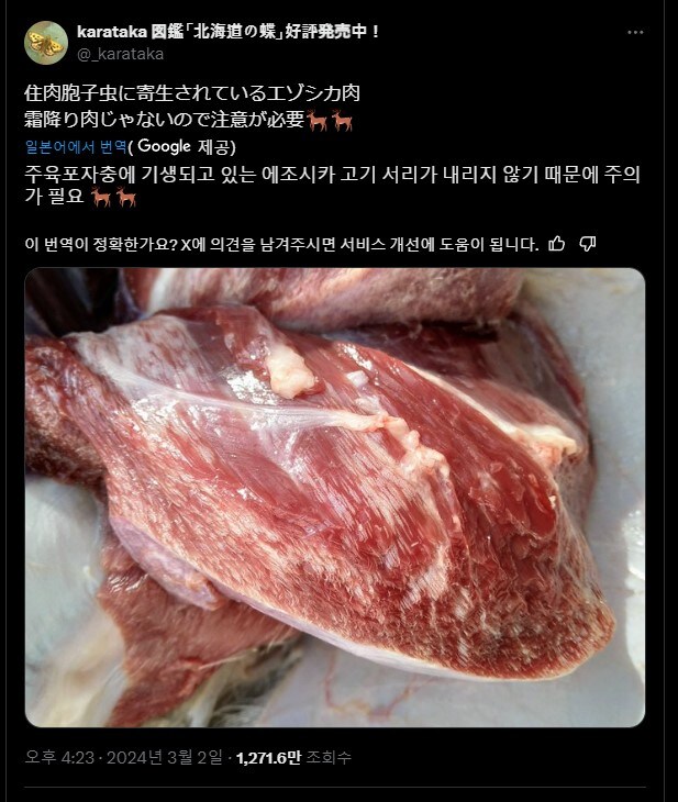 야생동물 고기가 이상하게 마블링이 좋으면 의심해야 하는 이유_2.jpg