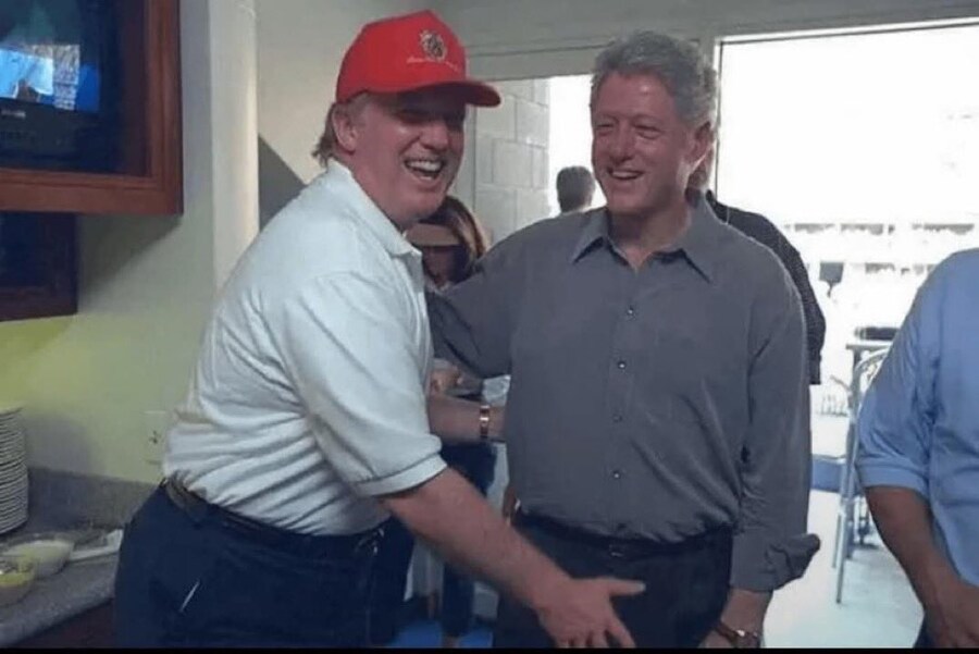 빌 클린턴을 만난 도날드 트럼프_1.jpg