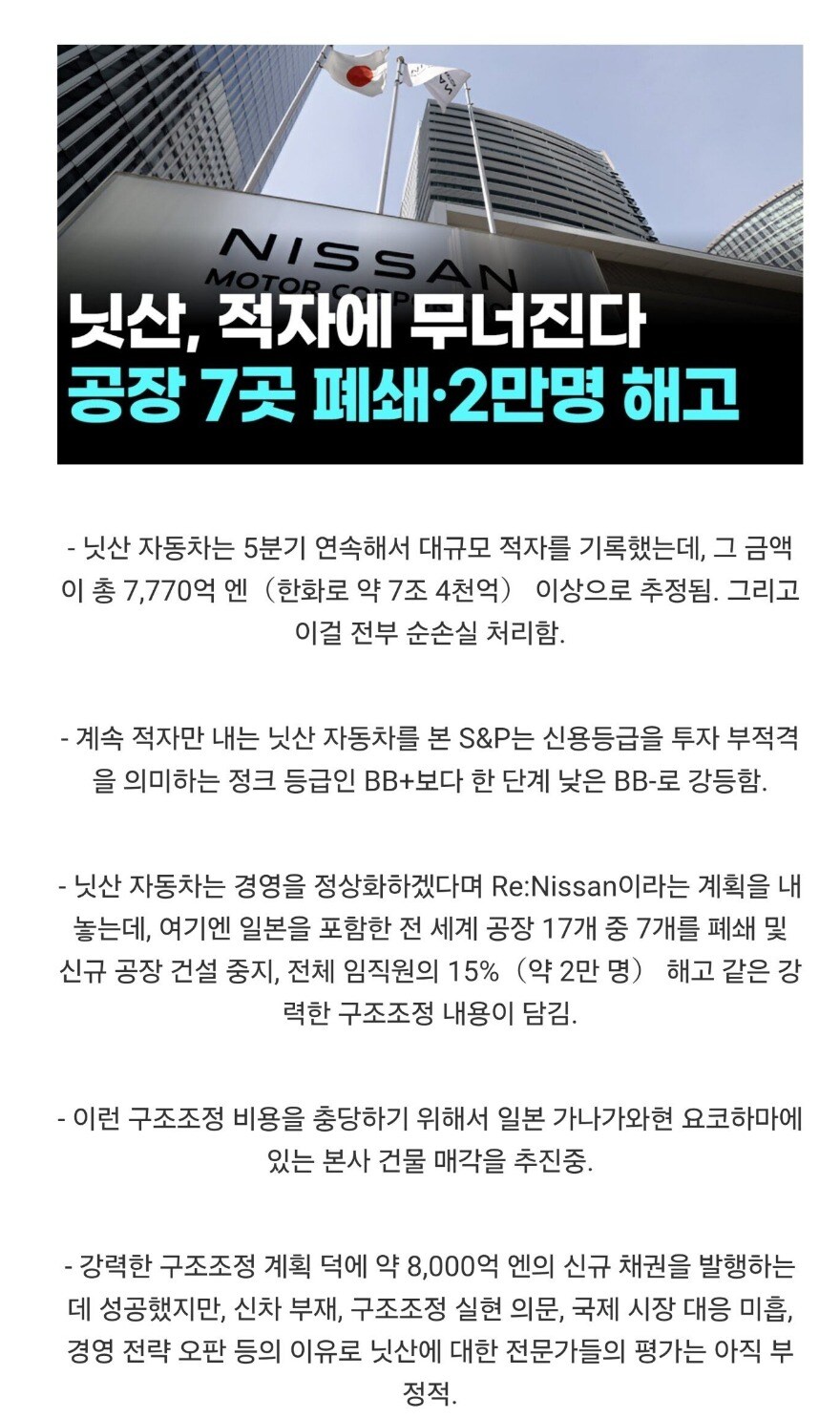 현재 상황이 매우 안 좋아보이는 닛산.. ㄷㄷ_1.jpg