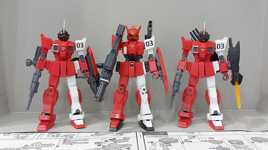 세 번째로 만든 HGUC 붉은 삼거성 세트_8.jpg