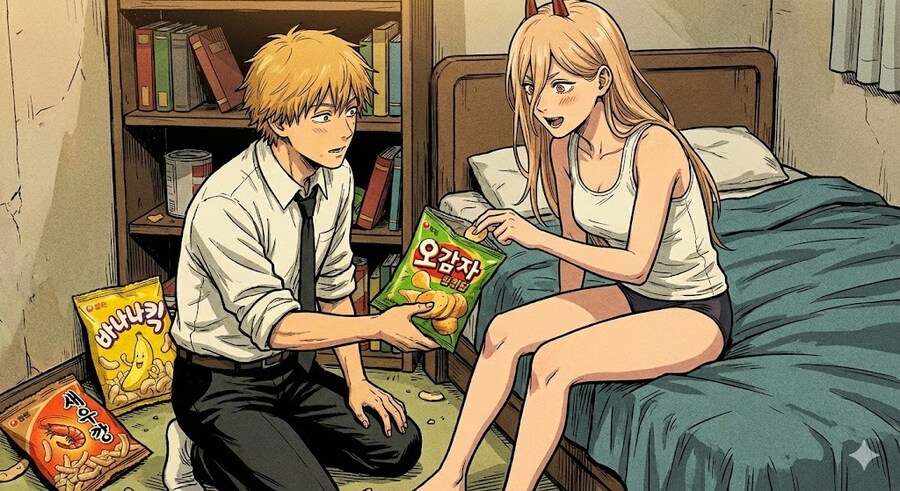 나노바나나) 새우깡먹는 덴지_2.jpg