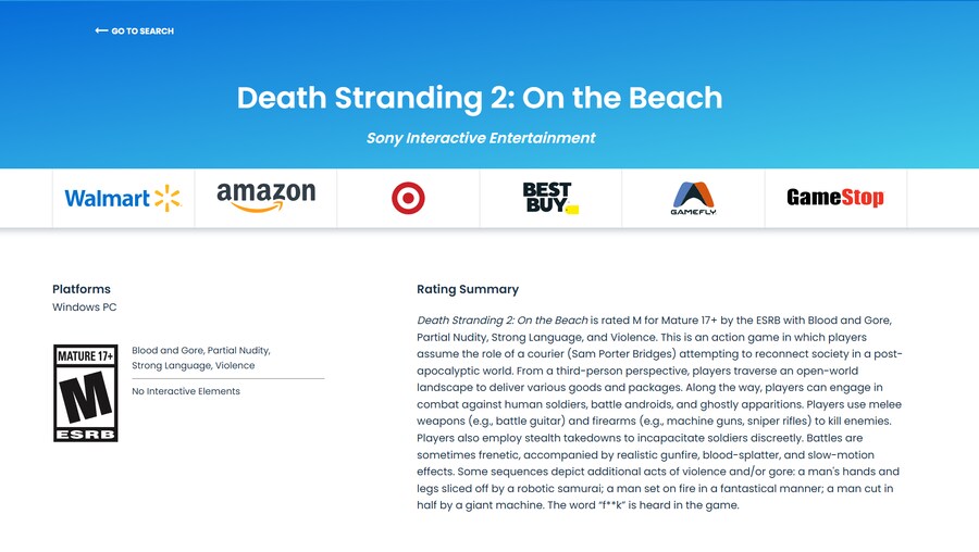 PC판 데스 스트랜딩 2가 미국 ESRB에서 심의를 받은 것으로 확인_1.png
