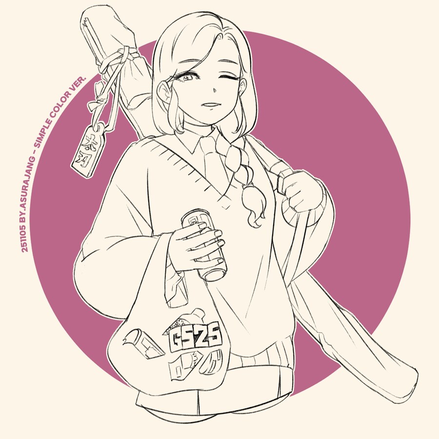 (창작) 핑크 레깅스 근성녀와 11월 그림 결산_9.png