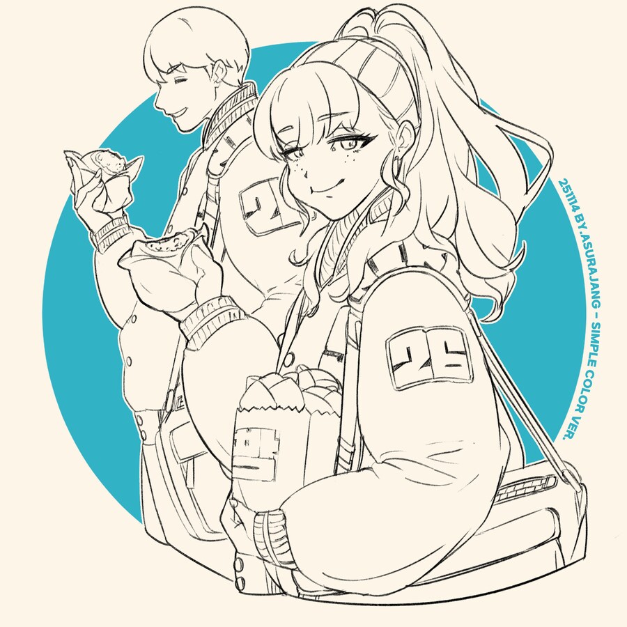 (창작) 핑크 레깅스 근성녀와 11월 그림 결산_12.png