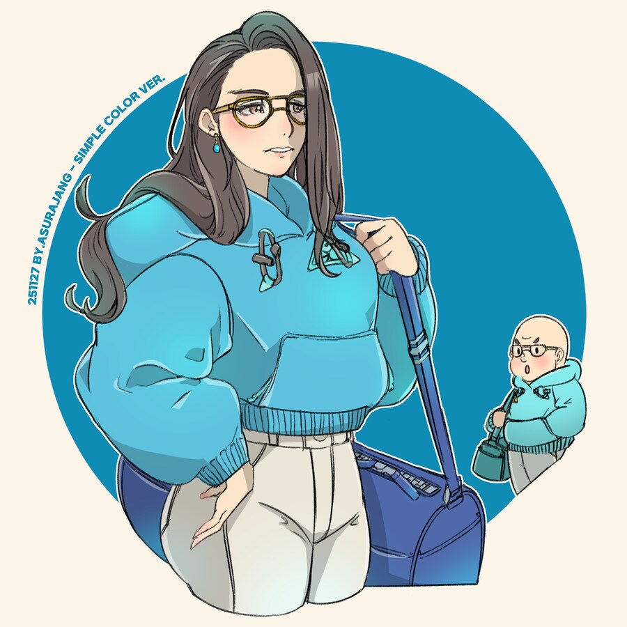 (창작) 핑크 레깅스 근성녀와 11월 그림 결산_14.png