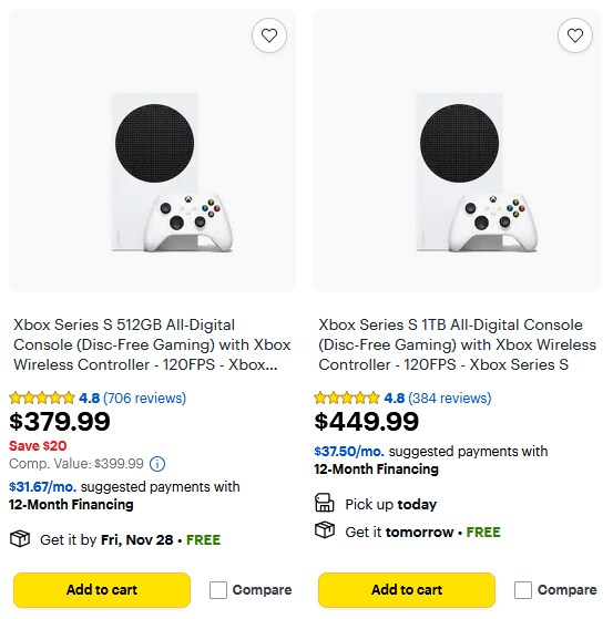 미국에서는 현재 PS5 슬림모델이 1테라 시리즈 S 모델과 같은 가격입니다._2.png