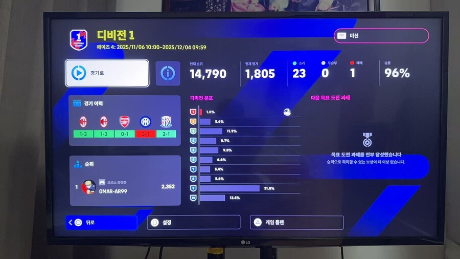 디비1 달성.. 하지만 아쉬운 기록 [자랑글]_1.jpg