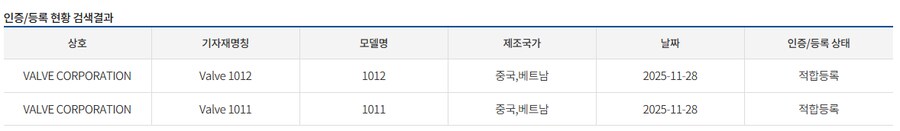 스팀 기기 2종, 국내 전파인증_1.png