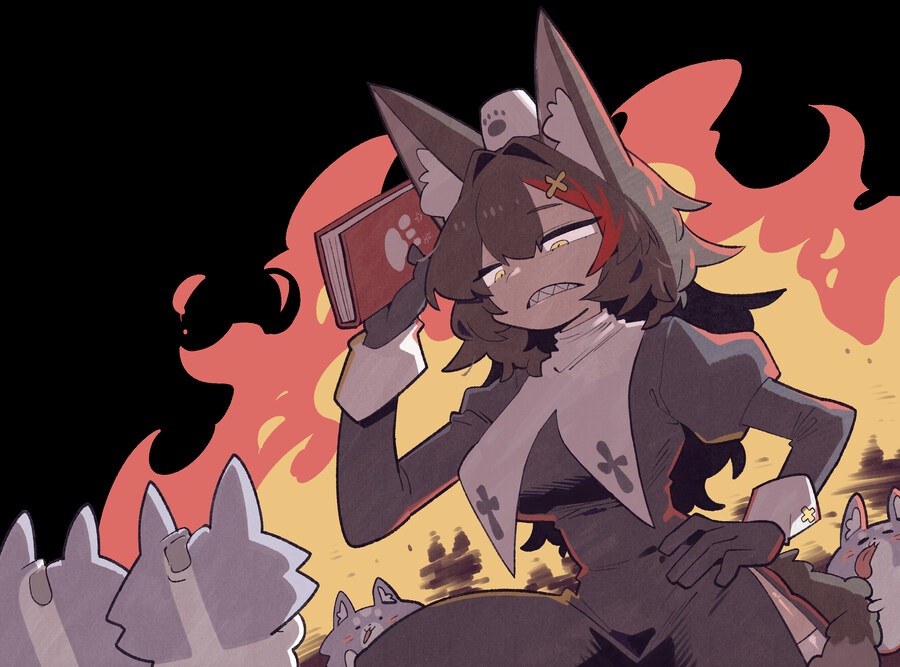 버튜버)위대한 늑대 교단의 교주님...!_1.jpg