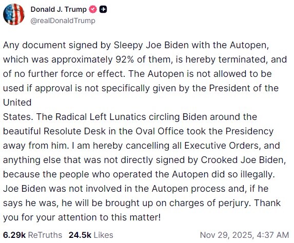 트럼프, 바이든 시절 행정명령 92% 즉시 무효화 선언_1.jpg