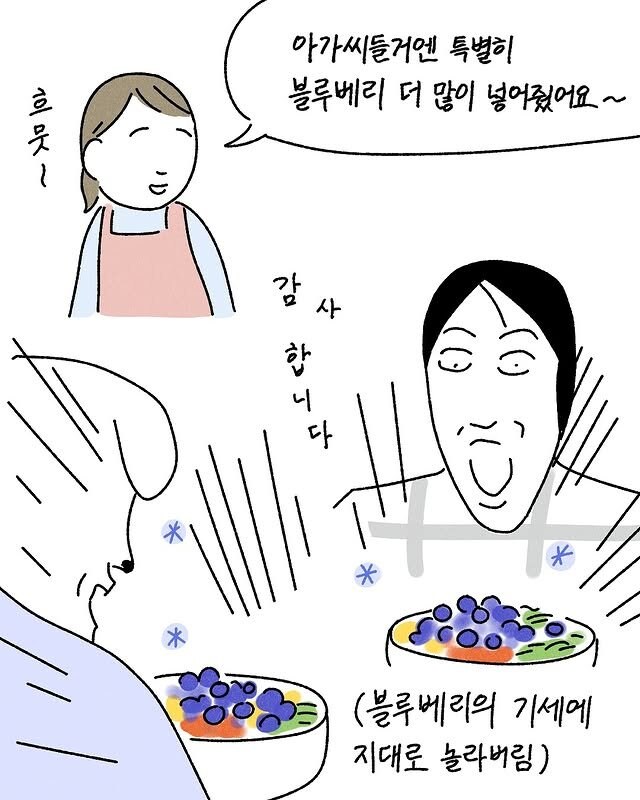 블루베리 비빔밥 먹은 만화 | 인스티즈