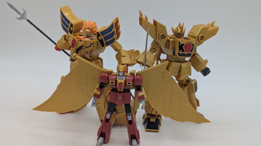 SMP 레온 카이저 & 그레이트 골드란 변형 / 합체 영상 + 가조립 사진_8.jpg