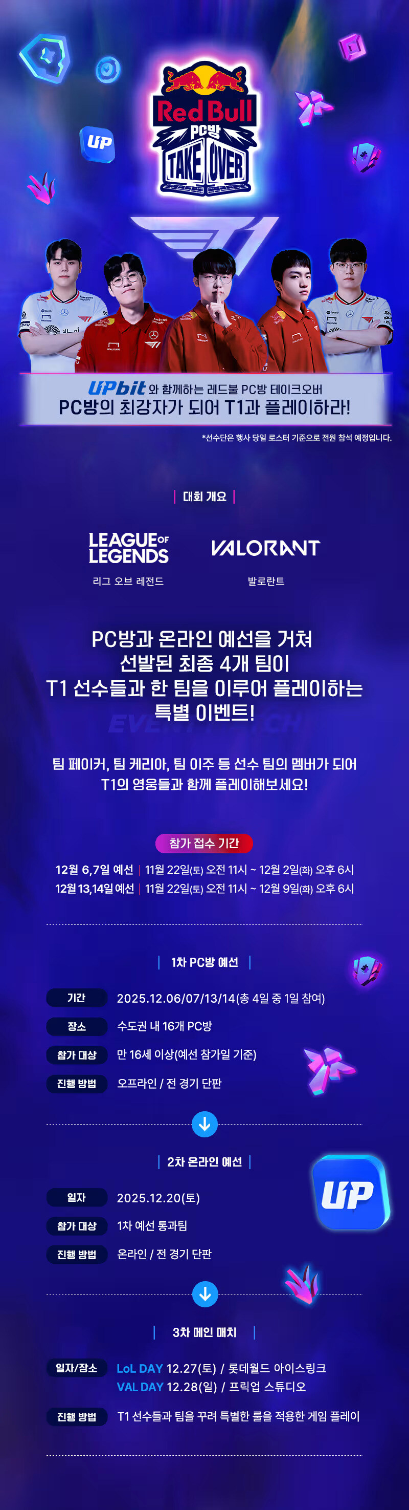 [대회]🎮레드불 PC방 테이크오버 / T1과 함께 플레이하라!_1.jpg