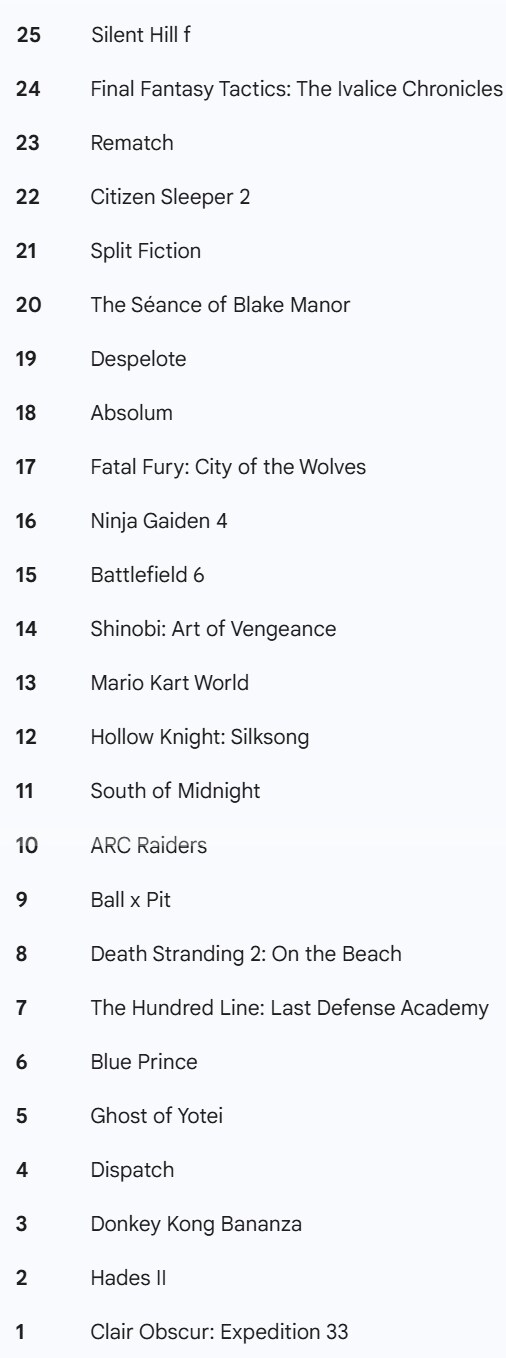 롤링 스톤 선정 2025년 GOTY는 클레르 옵스퀴르: 33 원정대_2.png