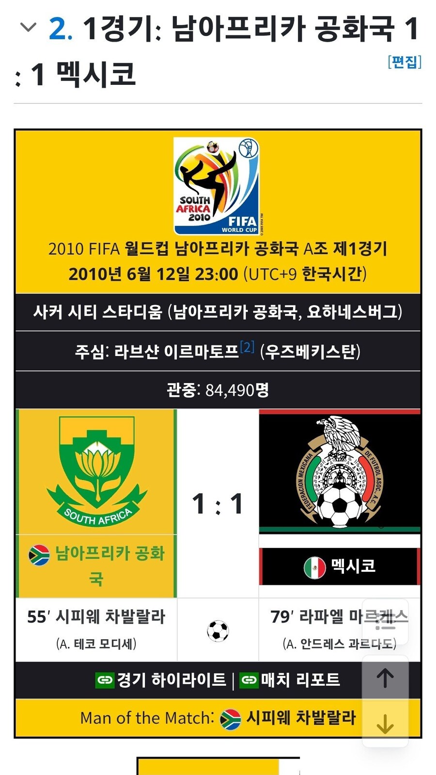 역사상 최초로 월드컵 개막전 2번 맞대결 성사_1.jpg