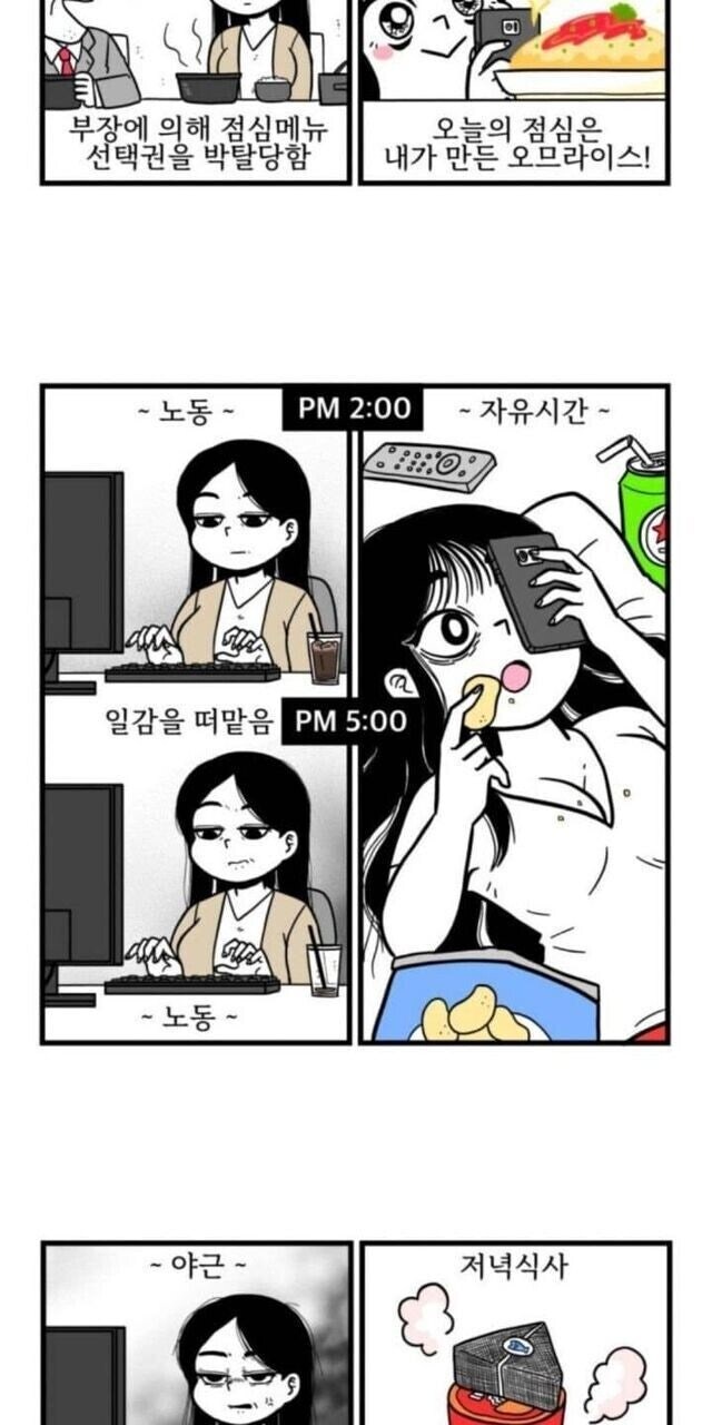 직장인 vs 백수 만화인데 직장인을 무슨 우울증 환자로.._2.jpg
