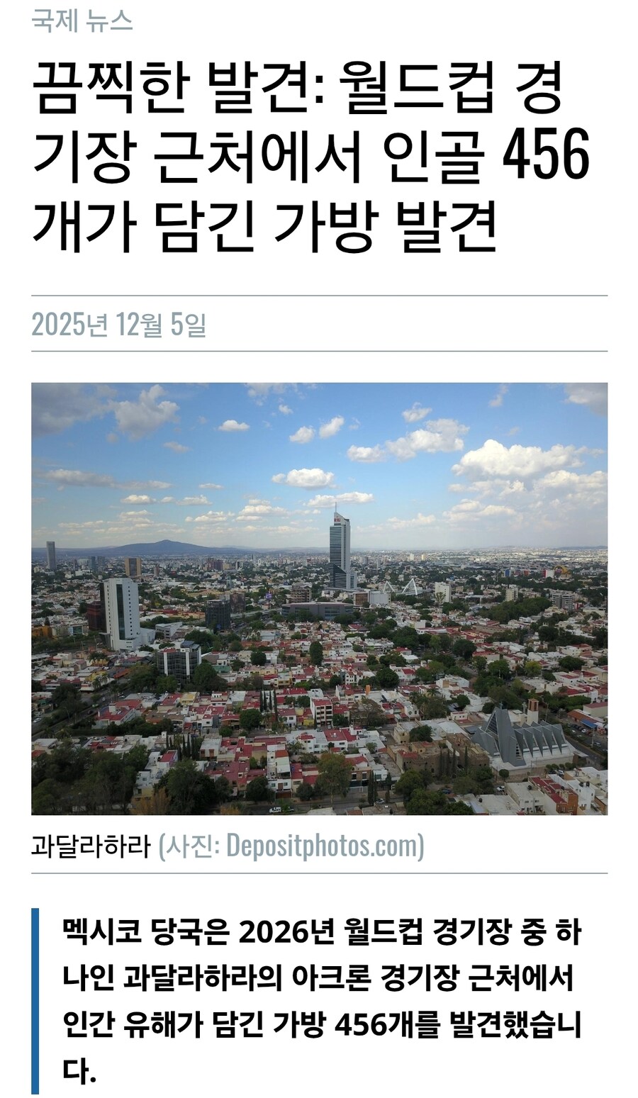 (괴담)26년 월드컵 열리는 맥시코 치안 근황_1.jpg