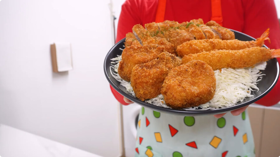 짱구는 못말려 남성용 돈까스 세트 100% 재현하기.jpg_71.jpg