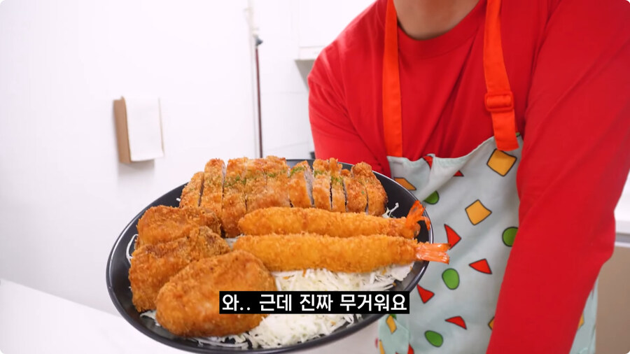 짱구는 못말려 남성용 돈까스 세트 100% 재현하기.jpg_72.jpg