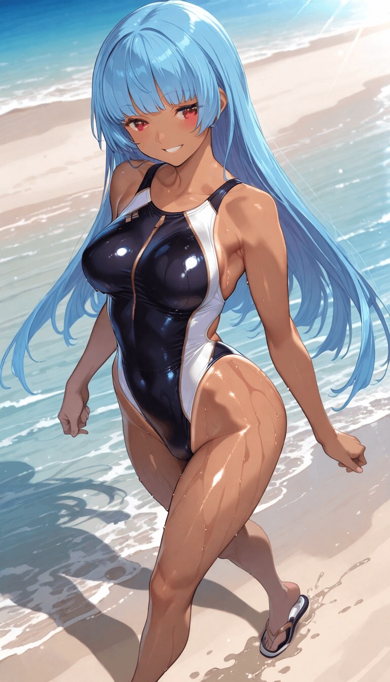 Ai)님들 태닝자국 킹오파 여캐 수영복짤 보실?_7.png