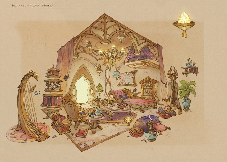 와우 한밤 블엘 테마 집 컨셉 아트 - 블엘 테마 거주구의 가능성_4.jpg