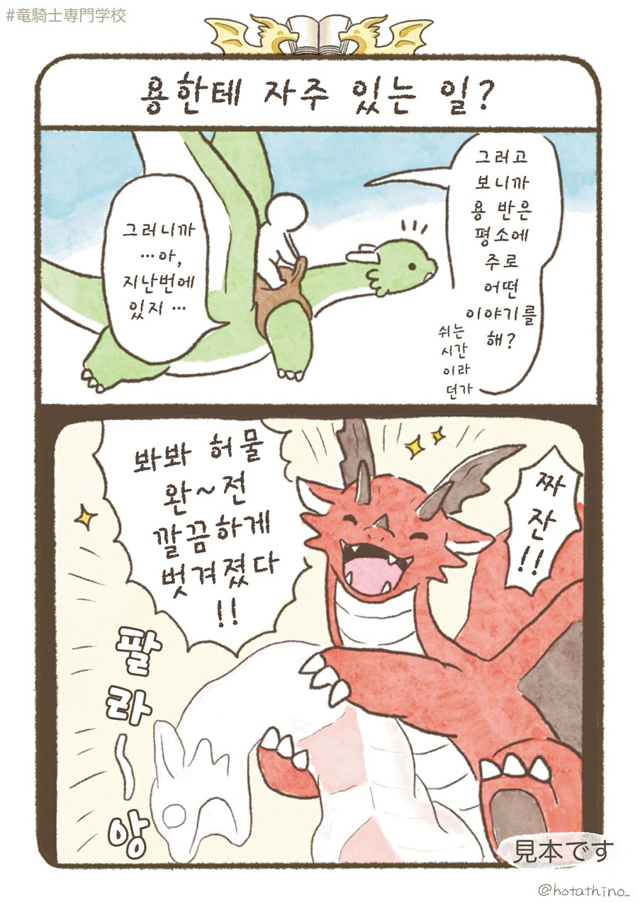 번역)용기사 전문학교, 용한테 자주 있는 일.manhwa_3.png