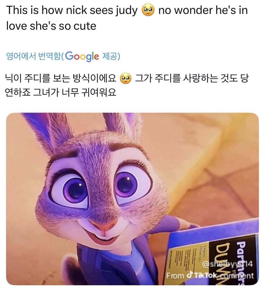 주토피아) 닉 시점으로 본 주디.jpg_1.jpg