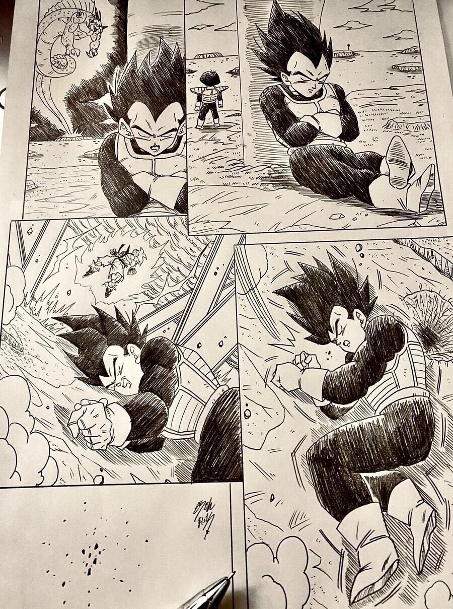 드래곤볼) 많이 피곤했던 베지터_1.jpg