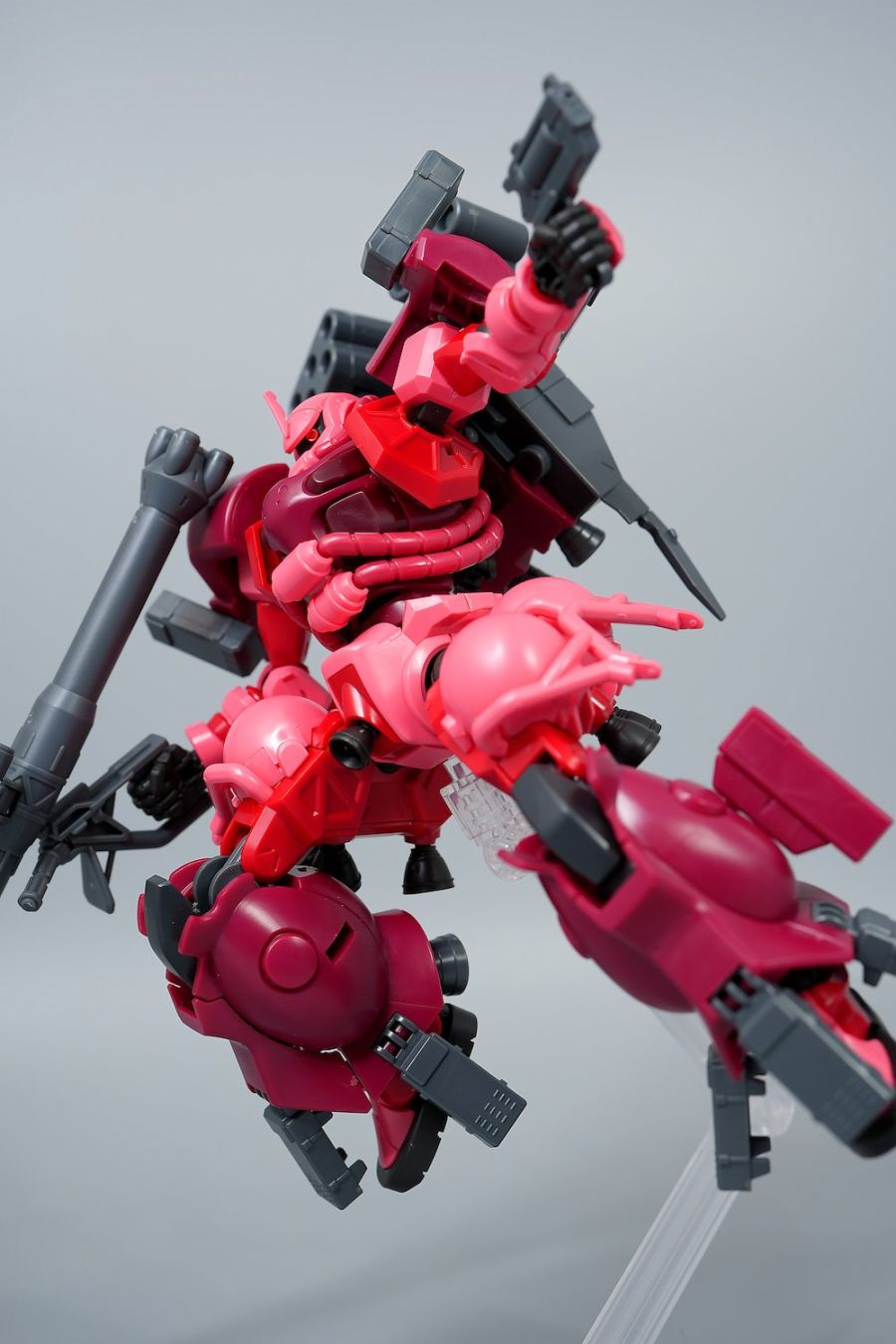 HG GQ 1/144 샤아 전용 자쿠 + 어메이징 부스터 조합 사진 2_5.jpg