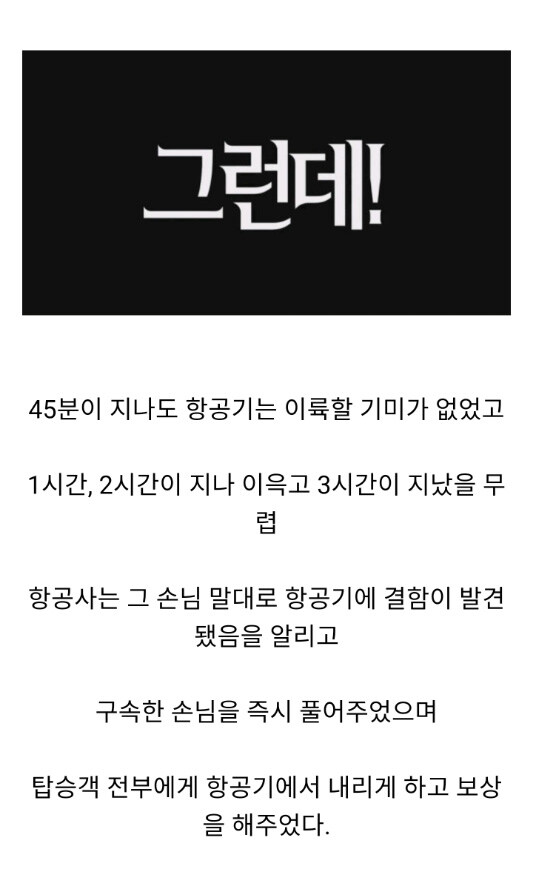 어느 손님이 항의 해서 비행기 회항한 사건_4.jpg