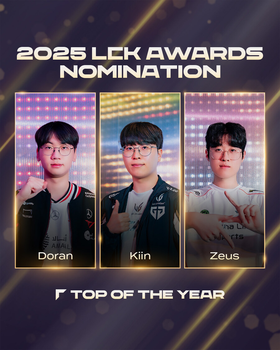 [LOL] 2025 LCK Awards 포지션별 선수상 후보_1.jpg