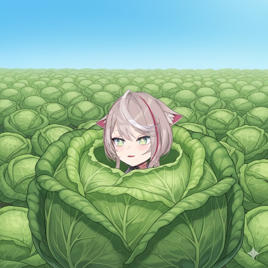 배추 옷을 입은 데빌냐를 그려줘! 제미나이야!_4.png