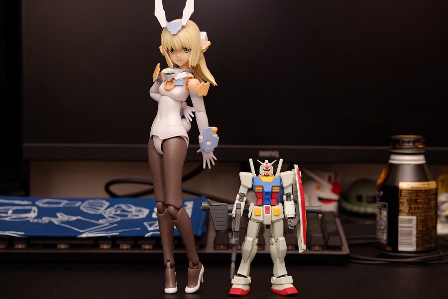 [코토부키야] 프레임암즈 걸 그랑데 스케일 바제랄드와 HG건프라 크기 비교 이미지_1.jpg