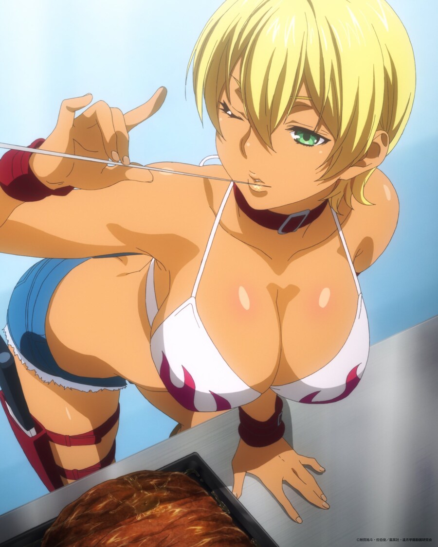 입술로 고기 온도를 맞추는 금발 갸루_3.jpg