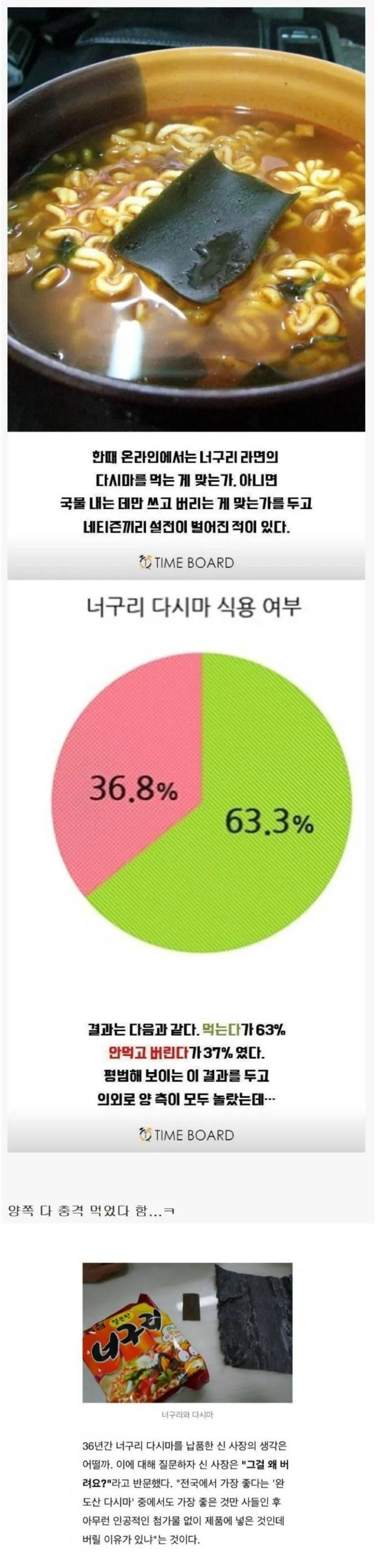 너구리 다시마 먹는다 vs 안먹는다_1.webp